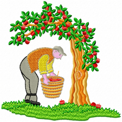 Trees Embroidery Design 7